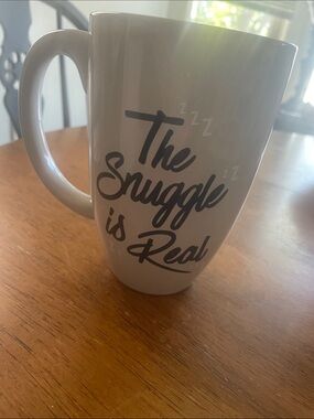 Threshold “The Snuggle Is Real” Gray Porcelain Mug | Jumbo 26 oz
